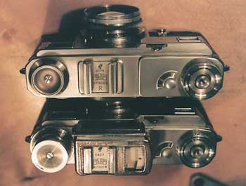 Jena Contax II (top) and III (bottom) showing the rare logo from Carl Zeiss Jena instead of Zeiss Ikon Dresden