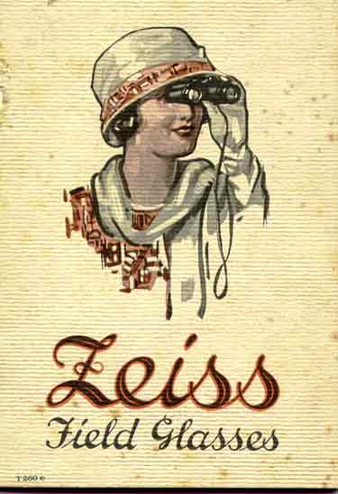 1923 art cover of Carl Zeiss binocular catalog