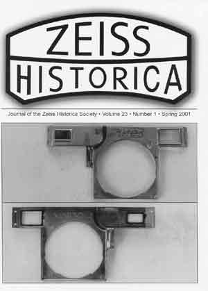 Zeiss Historica Journal for Spring 2001