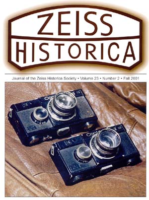 Zeiss Historica Journal for Fall 2000.